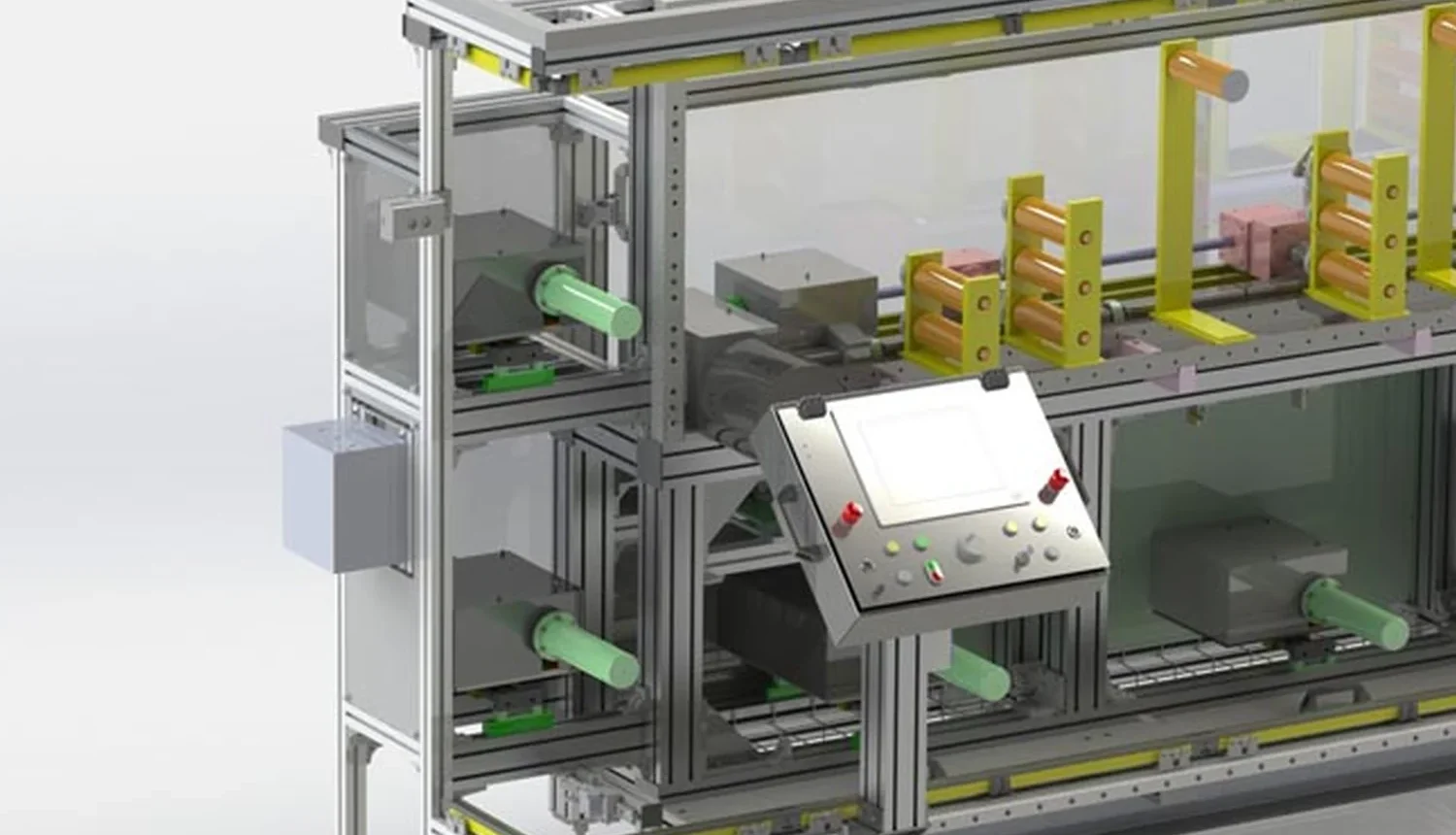 Sondermaschine S60 komplett bestückt als Beispiel für individuellen Maschinenbau
